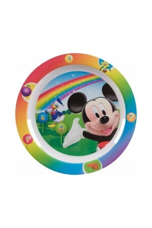 Disney Mickey Renkler Çocuk Yemek Tabağı TRU-5526010 - 1