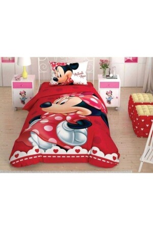 Disney Minnie Lovely Glitter Nevresim Takımı Lisanslı P5277S5746 - 2