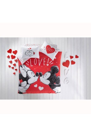 Disney Minnie Mickey Lovely Pamuk Lisanslı Nevresim Takımı 000001000040100001 - 2