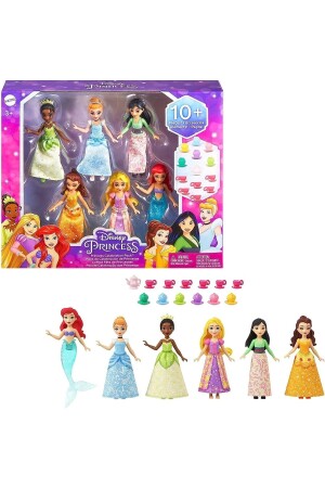 Disney Prinzessinnen-Puppen-Set, 6 Stück, HLW91 - 1