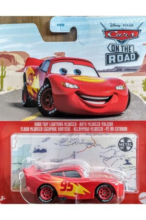 Disney Şimşek Mcqueen - Disney Pixar On The Road 2022 Road Trip Lightning Mcqueen Hht95 DXV29 HHT95 - 1