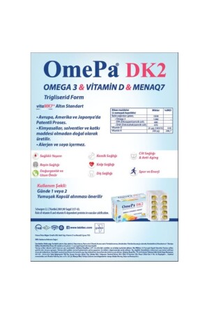 Dk2 Omega 3 & Vitamin D & Menaq7 50 Weichkapseln 8680133000447 - 5