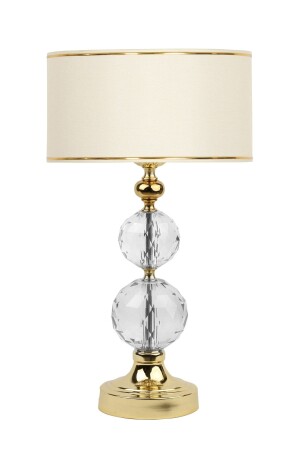 منز-تصميم خاص لا ينفجر من المعدات المضيئة مع كرة زجاجية مزدوجة الذهب - الكريم مع شريط ذهبية DLAGK060 - Vinner