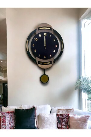 DMR01 Duvar -Duvar Saati- Ahşap Saat- Sarkaçlı Saati Ahşap Sarkaçlı Duvar Saati-Wall Clock - 4