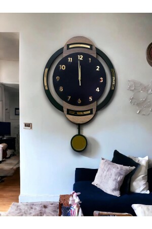 DMR01 Duvar -Duvar Saati- Ahşap Saat- Sarkaçlı Saati Ahşap Sarkaçlı Duvar Saati-Wall Clock - Ste Desing