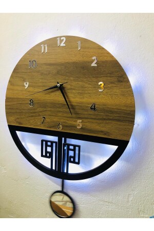 DMR1006 Duvar Saati- Ahşap Duvar Saati- Duvar Saati- Sessiz Duvar Saati- Wooden Wall Clock - 2