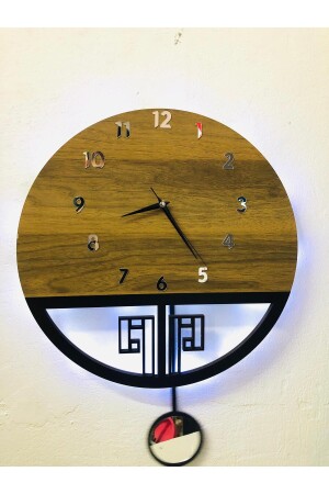 DMR1006 Duvar Saati- Ahşap Duvar Saati- Duvar Saati- Sessiz Duvar Saati- Wooden Wall Clock - 6