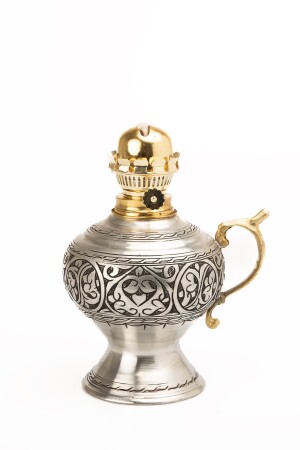 Dmt Gaziantep Kupfer Ottomane Schwere handbestickte Gaslampe Belastung: 38 cm Dicke: 0,8 mm DMT-19056 - 2