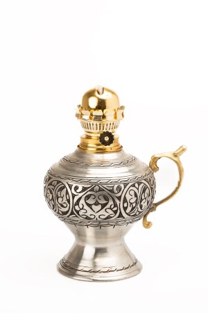 Dmt Gaziantep Kupfer Ottomane Schwere handbestickte Gaslampe Belastung: 38 cm Dicke: 0,8 mm DMT-19056 - 1