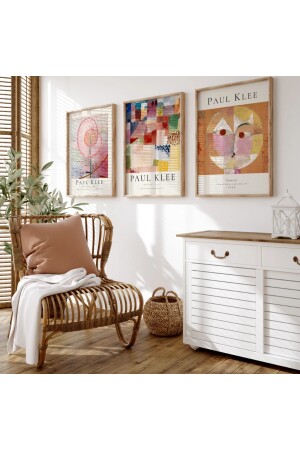 Doğal Ahşap Çerçeveli 3'lü Tablo Seti mesni - woodhomeworks