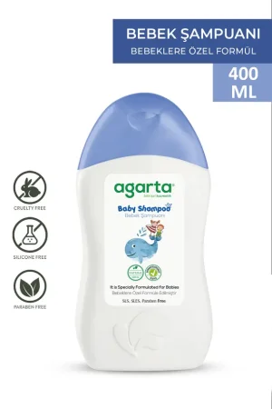 Doğal Bebek Erkek Çocuklarına Özel Bakım Şampuan 400 ml - Agarta
