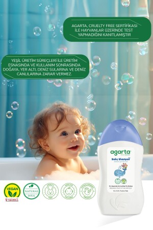 Doğal Bebek Erkek Çocuklarına Özel Bakım Şampuan 400 ml - 8