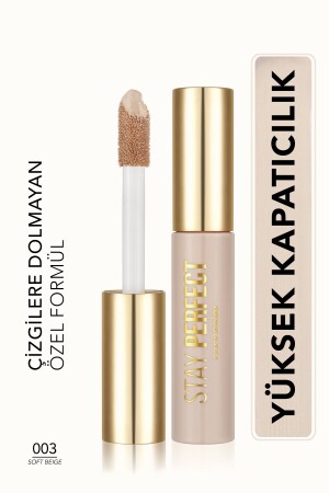 Doğal Bitişli Kapatıcı (SOĞUK ALT TON) - Stay Perfect Concealer - 003 Soft Beige - 8682536037136 251346 - 2