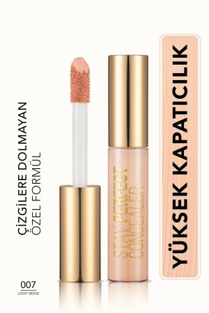 Doğal Bitişli Kapatıcı (soğuk Alt Ton) - Stay Perfect Concealer - 007 Light Beige - 8682536037174 251346 - 2