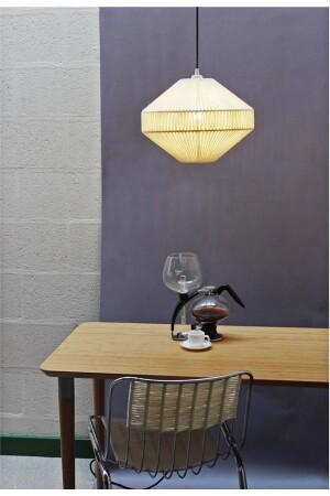 MNZ-Natural Bohemian Chandelier، Rustic Chandelier، Jute Chandelier، Casual Chandelier، Handmade Chandelier، Macrame Chandelier nrgn0110 - mammoly