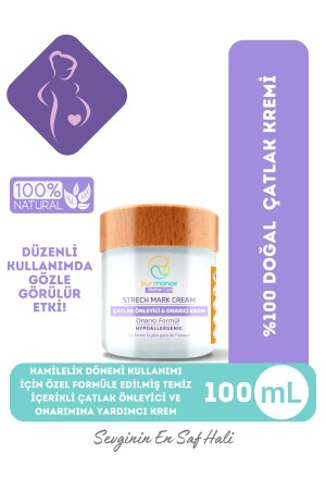 Doğal Çatlak Önleyici ve Onarıcı Krem -Karın-Basen ve Göğüs Bölgesi İçin 100ML - 2