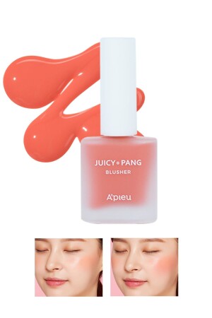 Doğal Görünüm Sunan Nemlendirici Likit Allık 9g. APIEU Juicy-Pang Water Blusher (CR01) - 2