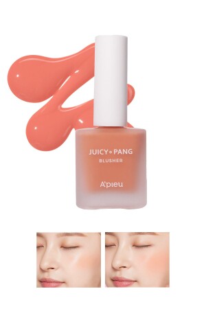 Doğal Görünüm Sunan Nemlendirici Likit Allık 9g. APIEU Juicy-Pang Water Blusher (OR01) - 2