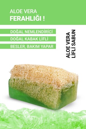 Doğal Kabak Lifli Aloe Vera Sabunu 130 Gr. - 1