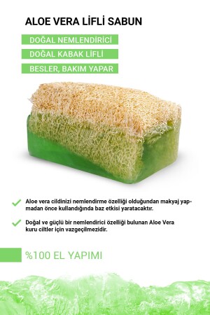 Doğal Kabak Lifli Aloe Vera Sabunu 130 Gr. - 4