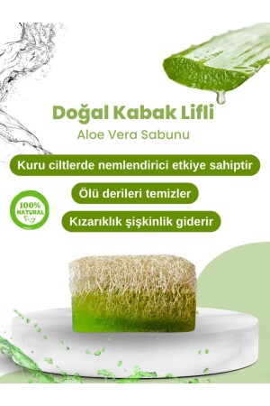 Doğal Kabak Lifli Aloe Vera Sabunu Baltonik Katı Sabun - 1