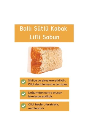 Doğal Kabak Lifli El Yapımı 2'li Eşek Sütü Ballı Aloe Vera Sabunu Premium Set - 6