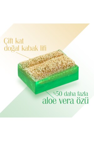 Doğal Kabak Lifli El Yapımı Aloe Vera Sabunu Arındırıcı Etkili 125 gr - 1