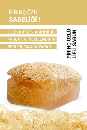 Doğal Kabak Lifli Pirinç Özlü Sabun 130 gr. - 1