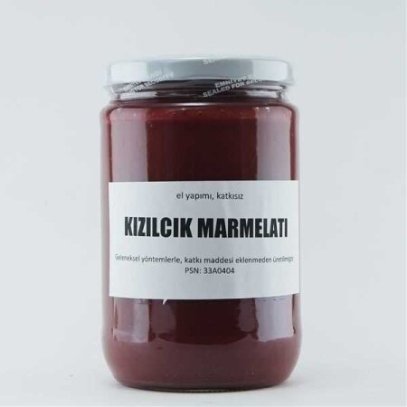 Doğal Kızılcık Marmelatı - 720gr - Halal