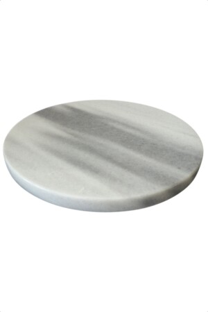 Doğal Mermer Marble Grey Servis Tabağı SunumTepsisi - 3