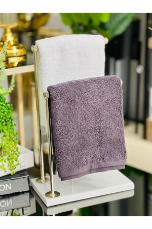 Doğal Mermer Metal Banyo El Ve Rulo Havluluk Beyazgümüş BYMR1022 - ArzzHome