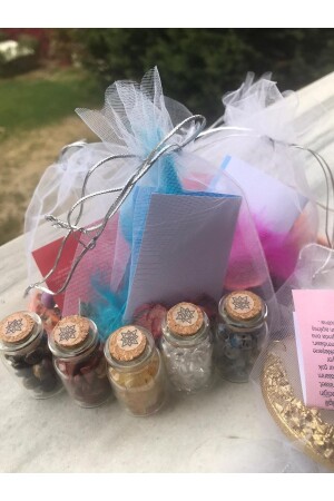 Doğal Şifalı Taş Şişe Seti- Anahtarlık Hediyeli Doğal Şifalı Taş Şişe Seti - Bircan Yıldırım Niyet Bulutları