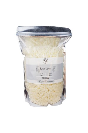 Doğal Soya Wax Mum Hammaddesi - Parafin İçermez - 1 Kg Aç Kapat Ambalajda - 1