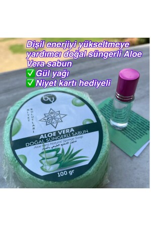 Doğal süngerli Aloe Vera Sabun - 1