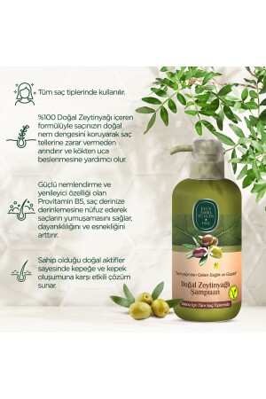 Doğal Zeytinyağlı Şampuan 600 ml - 4