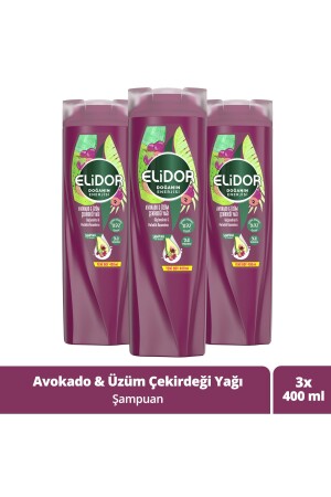 Doğanın Enerjisi Şampuan Avokado Ve Üzüm Çekirdeği Yağı 400 ml X3 - 1