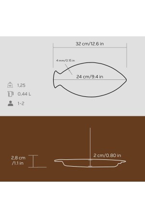 Döküm Balık Tabağı Döküm Demir Yekpare Kulplu Ölçü 15x24cm. LV ECO BT 1524 T8 - 6
