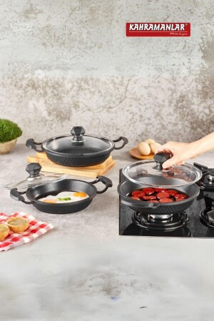 Döküm Sahan Set 18-20-22 Cm - Kahramanlar