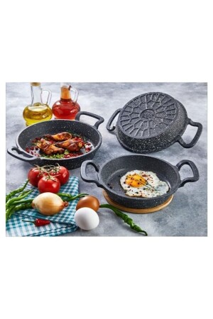 Pfannenset aus Gusseisen 16/18/20 - Eda