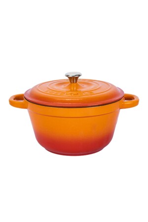 MNZ-Cast Round Pot Cast Iron Lid سلسلة التراث الجديدة قطر ((Ø) 26 سم. LV Y TC3 26 YK3 - Lava