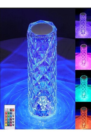 Dokunmatik Kristal Led Sensör Usb Şarjlı,kumandalı, Masa Lambası ,dekoratif Gece Lambası MU-KRİSTAL-LED - 3