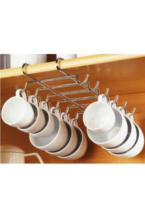 MNZ-Cupboard تحت الرف كوب كوب كوب كوب قهوة وعاء شنق معدني ANKAC-2203-4217 - FırsatVar