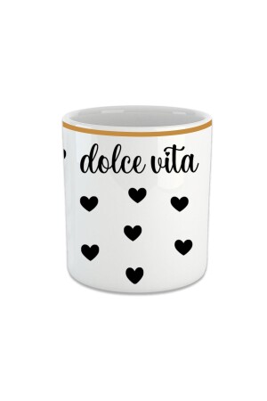 Dolce Vita Espresso, doppelte türkische Kaffeetasse – Tasse ohne Henkel FIN180 - 1