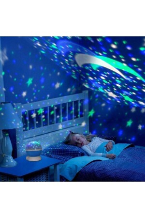 Dönen Star Master Renkli Yıldızlı Gökyüzü Projeksiyon Gece Lambası - 1