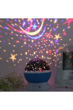 Dönen Star Master Renkli Yıldızlı Gökyüzü Projeksiyon Gece Lambası - 2
