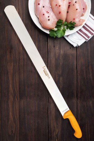 سكين مطبخ مطعم مطعم لحم الدجاج Doner Knife GLDNRC - LAZBİSA
