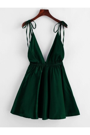 Donna Layla Haki Saten Gecelik - Pembishomewear