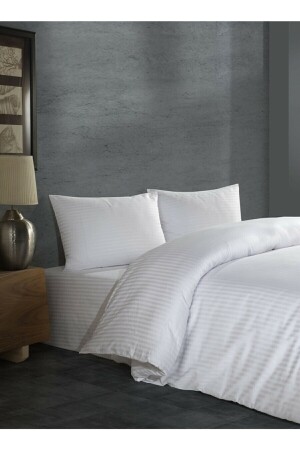 Doppelbett-Bettbezug aus Baumwollsatin für King-Size-Betten, 220 x 240 cm, cc1a - 2