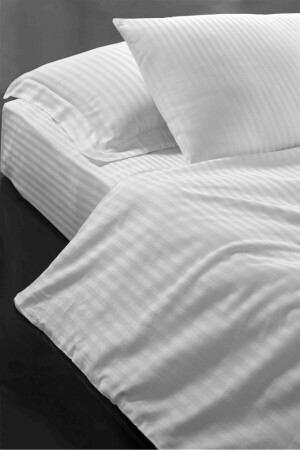 Doppelbett-Bettbezug aus Baumwollsatin für King-Size-Betten, 220 x 240 cm, cc1a - 3