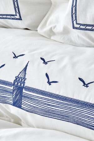 Doppelbett-Bettbezug-Set 200 aus 100 % Baumwolle mit „Maiden's Tower“-Stickerei. 19. 01. 0490 - 5